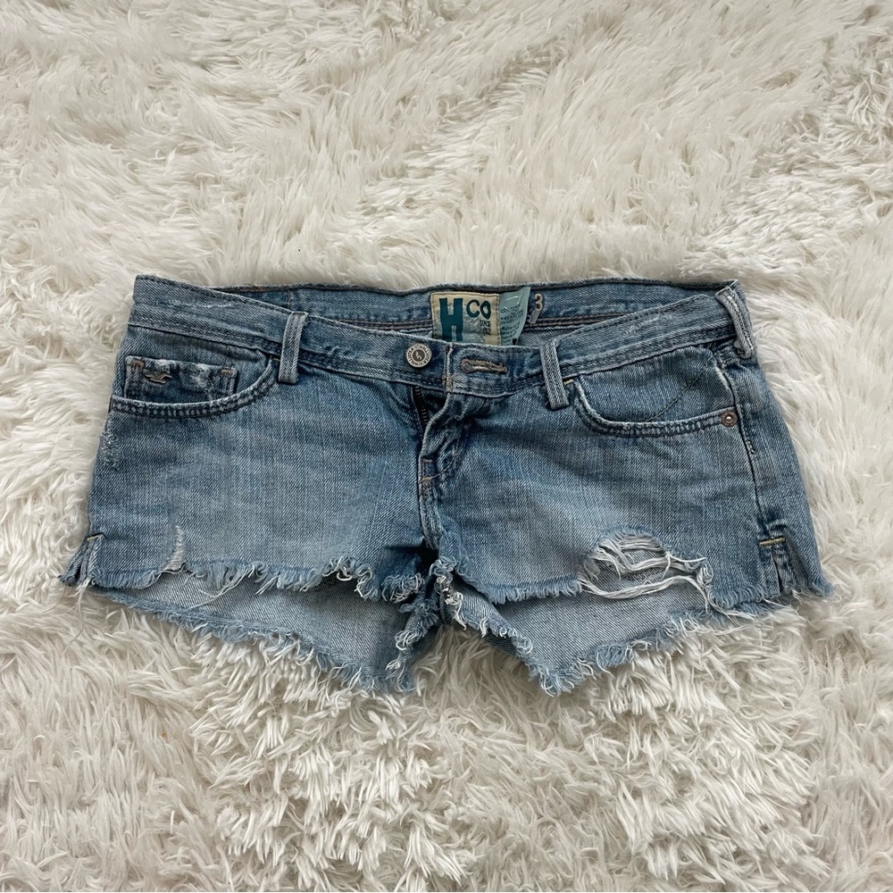 y2k vintage Hollister low rise denim short shorts